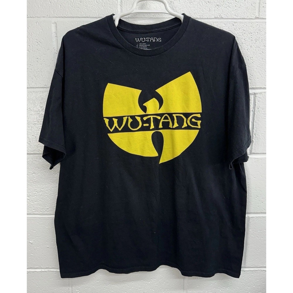 Wu Tang Clan Men's Black Classic Logo Hip Hop Rap Band T-shirt Size 3XL